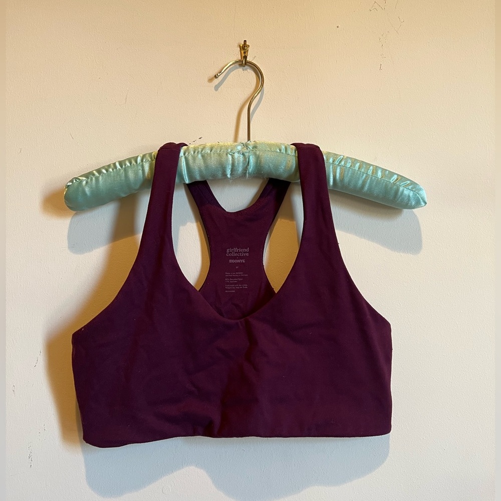 Girlfriend Collective Plum Lola Bra Medium
